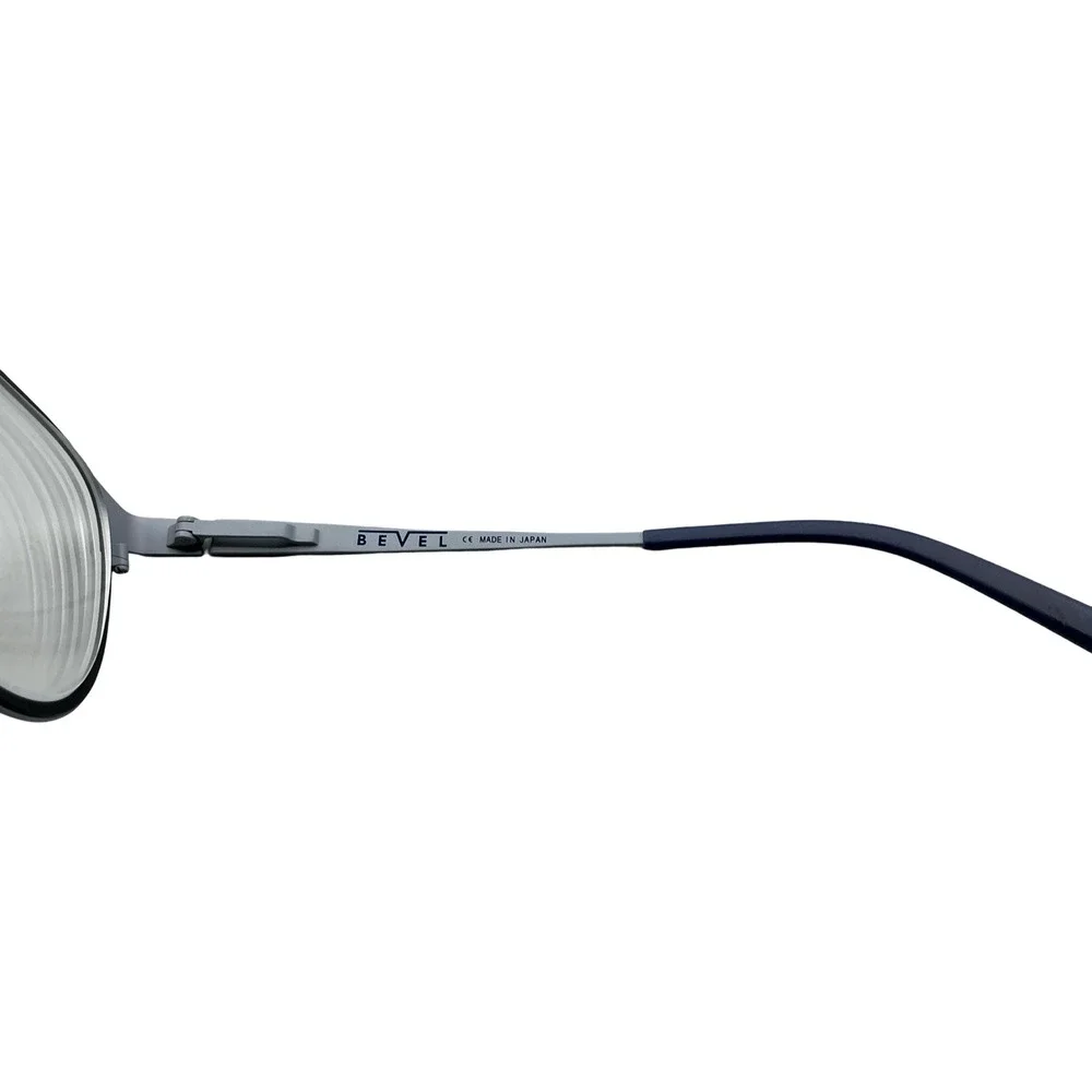 Bevel Rosa 8532 BGDB Eyeglasses Black Silver Round Frames Japan 47-21